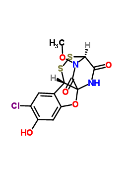 9-氯-8-羟基-11-甲氧基-11H-3,11a-(亚氨基甲烷)(1,2,4)二噻嗪o(4,3-b)(1,2) 苯并噁嗪-4,12(3H)-二酮结构式_59978-04-0结构式