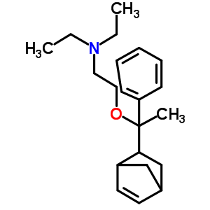 2-(1-(双环[2.2.1]-5-庚烯-2-基)-1-苯基乙氧基)-N,N-二乙基乙胺结构式_59985-93-2结构式