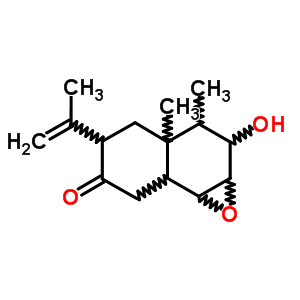 (1Ar)-1abeta,3,3a,4,5,7bbeta-hexahydro-2alpha-hydroxy-5beta-isopropenyl-3alpha,3aalpha-dimethylnaphth[1,2-b]oxiren-6(2h)-one Structure,60048-73-9Structure