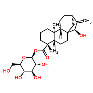 (4alpha,15beta)-15-羟基贝壳杉-16-烯-18-酸 beta-d-吡喃葡萄糖酯