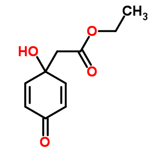 (1-羟基-4-氧代-2,5-环己二烯-1-基)乙酸乙酯结构式_60263-06-1结构式