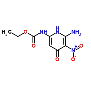 n-(6-氨基-5-硝基-4-氧代-1H-吡啶-2-基)氨基甲酸乙酯结构式_60282-68-0结构式
