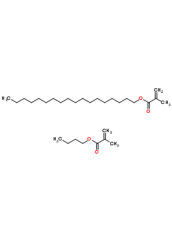 甲基丙烯酸丁酯-甲基丙烯酸硬脂基酯聚合物结构式_60322-47-6结构式