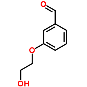 3-(2-羟基乙氧基)苯甲醛结构式_60345-97-3结构式