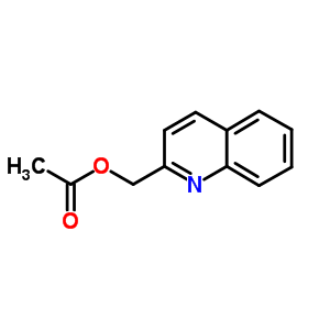 2-喹啉甲醇 2-乙酸酯结构式_60483-07-0结构式