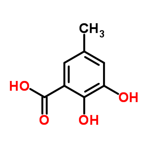 2,3-二羟基-5-甲基苯甲酸结构式_6049-93-0结构式