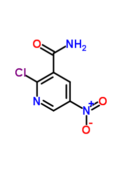 2-氯-5-硝基-3-吡啶羧酰胺结构式_60524-15-4结构式