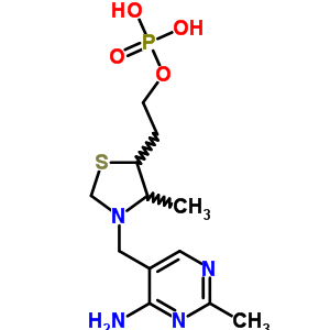 3-[(4-Amino-2-methyl-5-pyrimidinyl)methyl]-4-methyl-5-thiazolidineethanol dihydrogen phosphate Structure,60689-64-7Structure