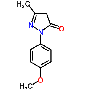 1-(4-Methoxy)phenyl-3-methyl-5-pyrazolone Structure,60798-06-3Structure