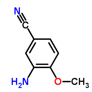 3-氨基-4-甲氧基苯甲腈结构式_60979-25-1结构式