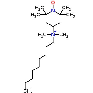 4-(N,N-二甲基-N-壬基)铵-2,2,6,6-四甲基哌啶-1-氧基结构式_61165-80-8结构式