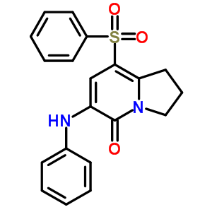 6-苯胺基-8-(苯磺酰基)-2,3-二氢-5(1H)-吲哚嗪酮结构式_612065-24-4结构式