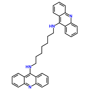 9,9-七亚甲基二亚氨基双吖啶结构式_61732-87-4结构式