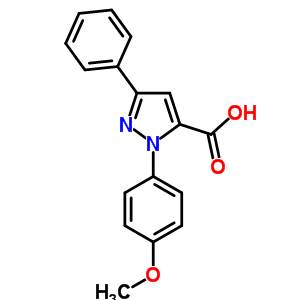 2-(4-Methoxy-phenyl)-5-phenyl-2h-pyrazole-3-carboxylic acid Structure,618101-94-3Structure