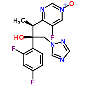 (2R,3S)-2-(2,4-二氟苯基)-3-(5-氟-1-氧代-4-嘧啶基)-1-(1H-1,2,4-三唑-1-基)-2-丁醇结构式_618109-05-0结构式