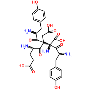 酪氨酰-谷氨酰-酪氨酰-谷氨酸结构式_61899-95-4结构式