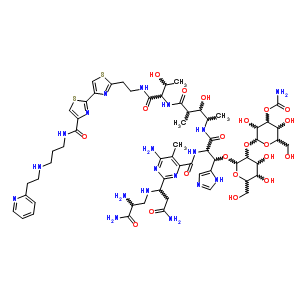 N1-[3-[[2-(2-吡啶基)乙基]氨基]丙基]博来霉素酰胺结构式_61949-96-0结构式