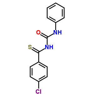4-氯-N-[(苯基氨基)羰基]-苯硫代甲酰胺结构式_62002-30-6结构式