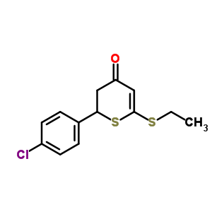 2-(4-氯苯基)-6-乙基磺酰基-2,3-二氢硫代吡喃-4-酮结构式_620158-95-4结构式