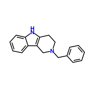 2-苄基-2,3,4,5-四氢-1H-吡啶并[4,3-b]吲哚结构式_6208-43-1结构式