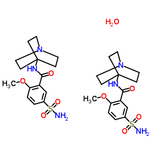 2-甲氧基-N-(3-奎宁环基)-5-氨基磺酰基苯甲酰胺结构式_62190-15-2结构式