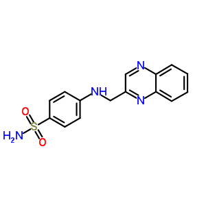 4-(喹噁啉-2-甲基氨基)苯磺酰胺结构式_62294-88-6结构式