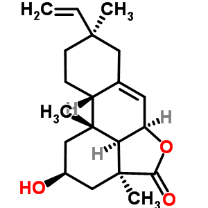 (2S)-8alpha-乙烯基-1,2,3,3a,5abeta,7,8,9,10,10aalpha,10b,10cbeta-十二氢-2-羟基-3abeta,8,10balpha-三甲基-4H-菲并[10,1-bc]呋喃-4-酮结构式_62394-07-4结构式