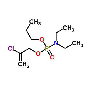 (2-氯烯丙基)丙基 N,N-二甲基氨基磷酸酯结构式_62484-89-3结构式