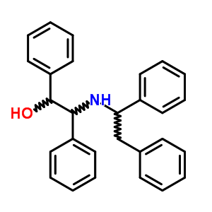 b-[(1,2-二苯基乙基)氨基]-a-苯基苯乙醇盐酸盐结构式_6267-62-5结构式