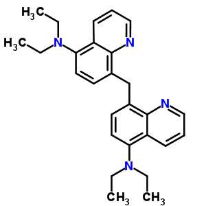 8,8-亚甲基双[N,N-二乙基-5-喹啉胺结构式_6269-20-1结构式