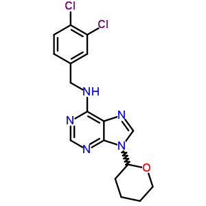 n-[(3,4-二氯苯基)甲基]-9-(四氢-2H-吡喃-2-基)-9H-嘌呤-6-胺结构式_6276-73-9结构式
