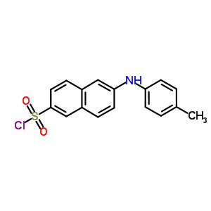 6-(对甲苯氨基)-2-萘磺酰氯结构式_62778-24-9结构式