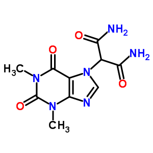 2-(1,2,3,6-四氢-1,3-二甲基-2,6-二氧代-7h-嘌呤-7-基)-丙二酰胺结构式_62787-61-5结构式