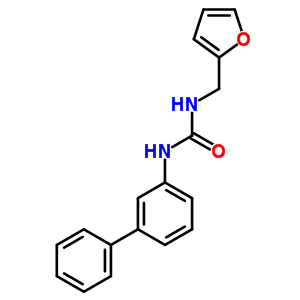 Urea,n-[1,1-biphenyl]-3-yl-n-(2-furanylmethyl)- Structure,6298-33-5Structure
