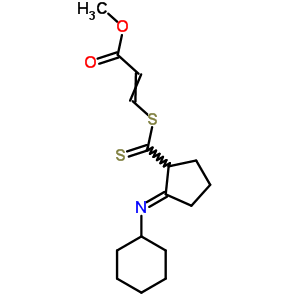 3-(2-环己基亚氨基环戊烷羰基硫代)磺酰基-2-丙酸甲酯式_63018-06