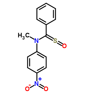 n-甲基-n-(4-硝基苯基)-a-亚磺酰基-苯甲胺结构式_63075-92-3结构式