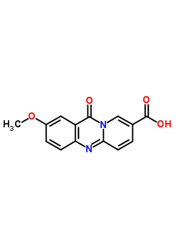 2-甲氧基-11-氧代-11H-吡啶并(2,1-b)喹唑啉-8-羧酸结构式_63094-36-0结构式
