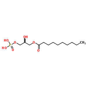 (2-Hydroxy-3-phosphonooxypropyl) decanoate Structure,63119-36-8Structure