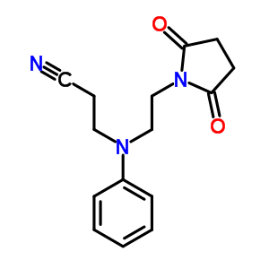 3-[[2-(2,5-二氧代-1-吡咯烷)乙基]苯基氨基]丙腈结构式_63133-76-6结构式