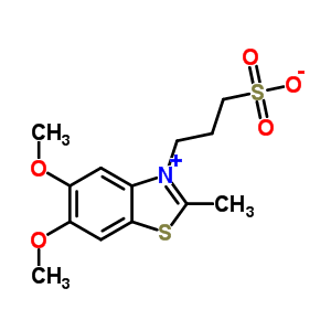 5,6-二甲氧基-2-甲基-3-(3-磺酸丙基)苯并噻唑-3-鎓结构式_63148-95-8结构式