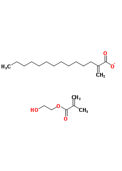 2-甲基-2-丙烯酸-2-羟乙基酯与十二烷基-2-丙烯酸酯的聚合物结构式_63149-67-7结构式
