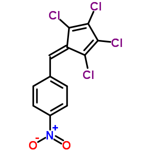 (2,3,4,5-四氯-2,4-环戊二烯亚基)-(4-硝基苯基)甲烷结构式_63161-03-5结构式