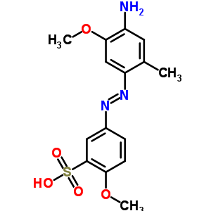 5-[(4-氨基-5-甲氧基-邻甲苯)氮杂]-2-甲氧基苯磺酸结构式_63216-83-1结构式