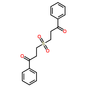 3-(3-氧代-3-苯基-丙基)磺酰基-1-苯基-丙烷-1-酮结构式_63261-17-6结构式