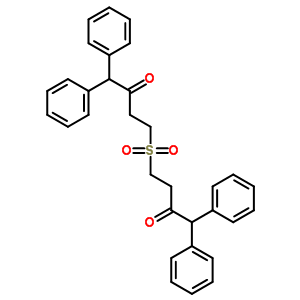 4-(3-氧代-4,4-二苯基-丁基)磺酰基-1,1-二苯基-丁烷-2-酮结构式_63261-20-1结构式