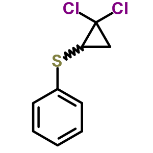 2,2-二氯环丙基苯基硫化物结构式_63289-85-0结构式