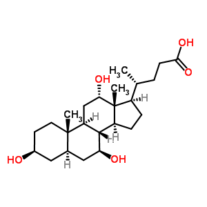 (3beta,5alpha,7beta,12alpha)-3,7,12-三羟基胆烷-24-酸结构式_63324-20-9结构式