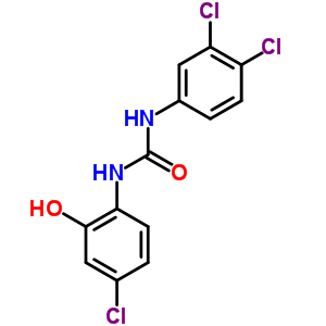 N-(4-氯-2-羟基苯基)-N-(3,4-二氯苯基)-脲结构式_63348-26-5结构式