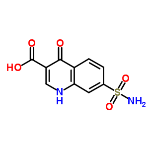 3-Quinolinecarboxylicacid, 7-(aminosulfonyl)-4-hydroxy- Structure,63463-31-0Structure