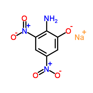 2-氨基-3,5-二硝基苯酚钠结构式_63589-13-9结构式